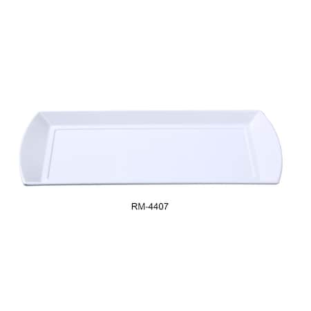 Cocinando Rome Rectangular Plate, White - 13.75 in., 24PK CO4242125